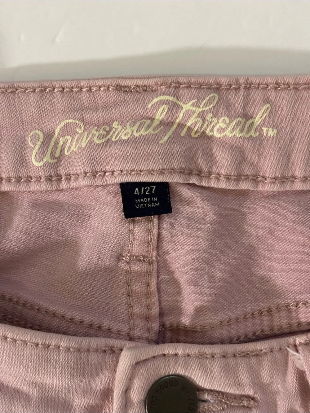 Universal Thread Light Pink Denim Cuffed Shorts